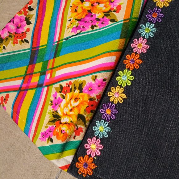 1289 Jeaniemade Size 12 Lee Bell-Bottoms - Picture 3 of 4